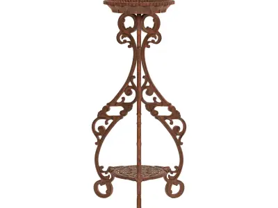 Pedestal Iron Stand 3D model