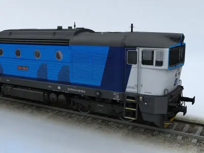 T750 Brejlovec Low-poly 3D model