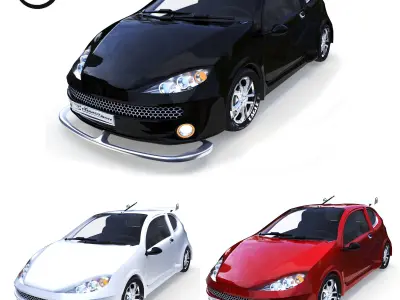 Peugeot 206 3D model