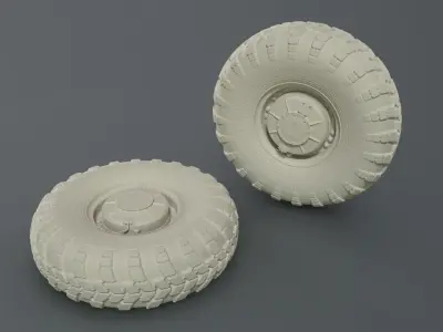 BTR-60P PA PB wheel and tire 13 00-18 3D print 3D print model