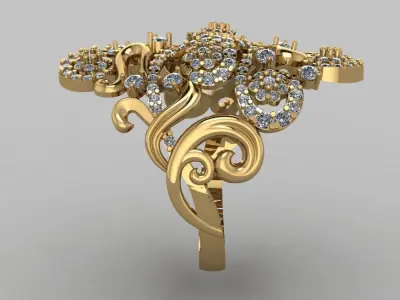 ring winter patterns  3D print model