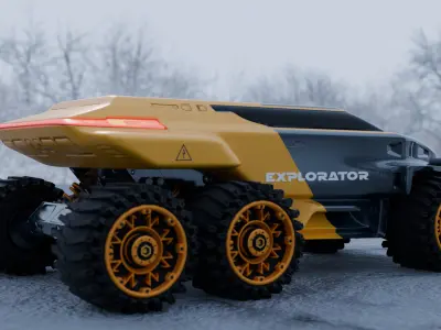 Scifi truck 2 3D model