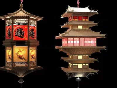 Chinese palace lantern  3D model