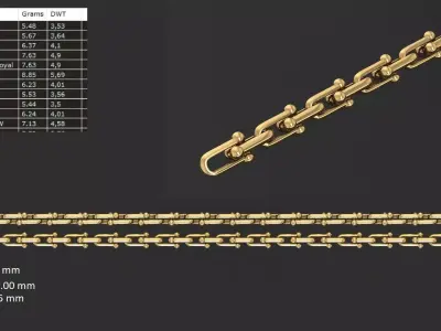 Turkish chain 28 3D print model