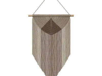 3D Wall Art 016 Macrame 06 3D model