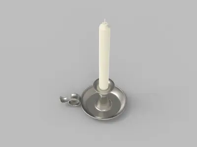 Candlestick - Candle 3 3D model