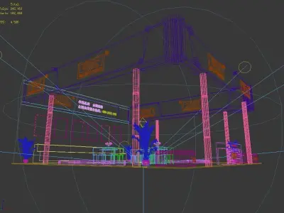 Exhibition - Area - 11X12-3DMAX2009-019 3D model