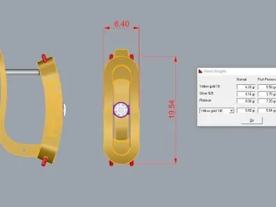 Messika set 3D print model