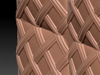 3D WALLPANEL 600MM x 600MM 3D model 5