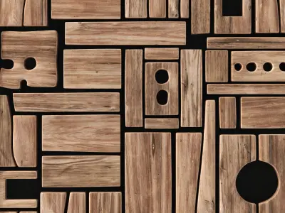 Panel wood form frame n1 3D model