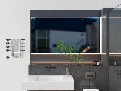 Vanity bathroom set 12 3D model