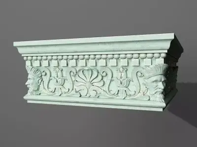 Capital ornate shelf 3D print model