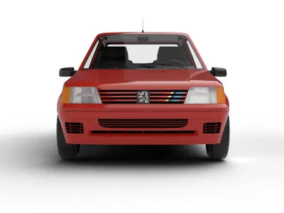 Peugeot 205 Rallye 1 3 1991 3d model 3D model