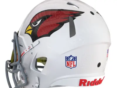 Riddell speed helmet arizona cardinals 3D model