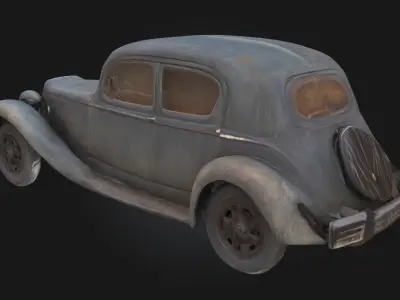 Amphibious Classic  Vintage Dual-Terrain Vehicle 3D model