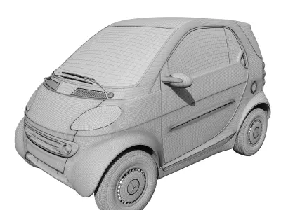 Smart Fortwo 1  Smart City Coupe 3D model