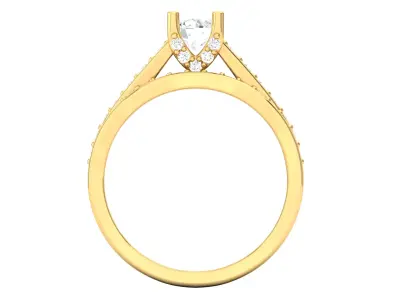 Ring Empire Natural Diamond Ring 3D print model