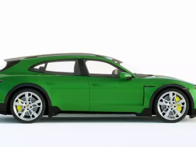 Porsche Taycan Turbo S 2021 3D model