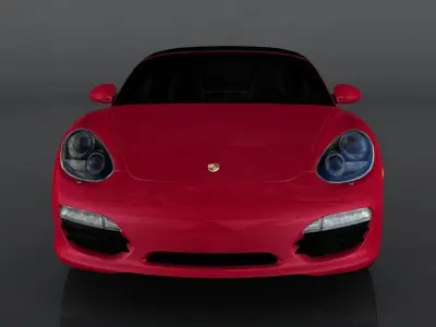 Porsche Boxster 2008 Low-poly 3D model
