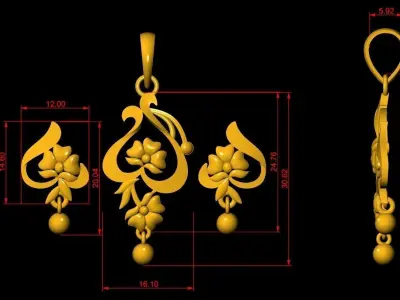 Pendant Necklace  3D print model purchase