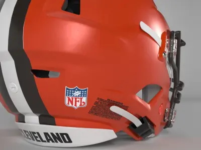 CLEVELAND BROWNS Helmet Football AFC NORTH PBR updated 2025 3D model