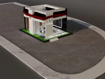  Show Room Store Exhibition a670e 3D model