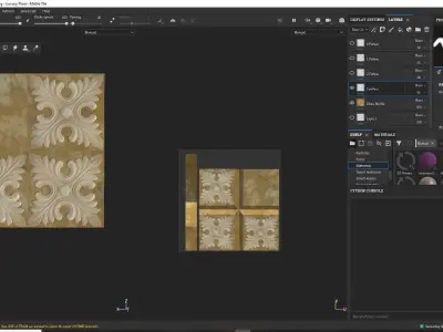 Luxury Floor - Marble Tiles 01 Low-poly 3D model