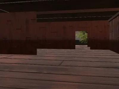 Modern  Ahsap Ev 3D  Unity  Proje yuklenebilirPaketi Low-poly 3D model