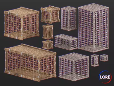 Medieval Collection Containers Cages