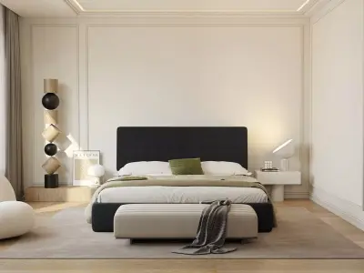   Bedroom scene 3D model