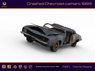 Crashed Cars 3D Model Pack