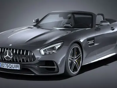 Mercedes AMG GT C Roadster 2017 3D model