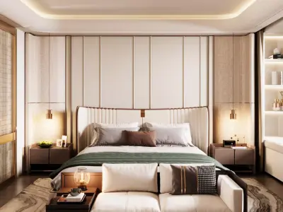 Modern Bedroom 3D Model 3D model