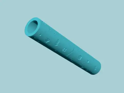Texture Roll 46 Happy Birthday - Fondant Decoration Maker 3D print model