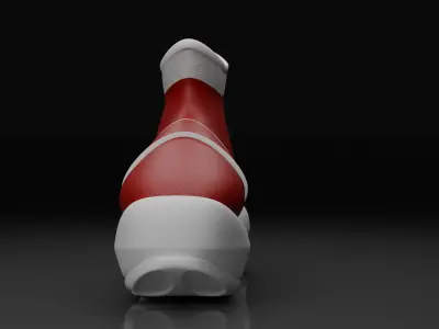 Santa Shoes Low-poly 3D model