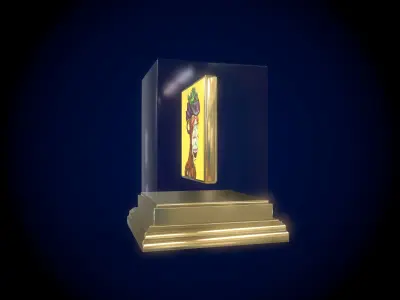 Mutant Ape 17 Gold Club Low-poly 3D model