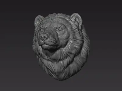Wolverine head 3D print model