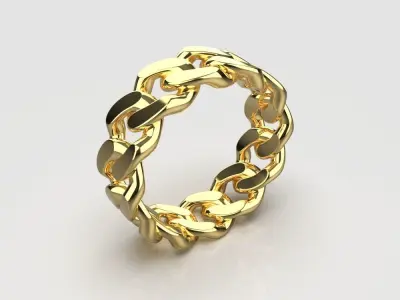 Chain ring in many sizes 3D print model