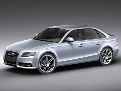 Audi A4 2008 Sedan 3D model