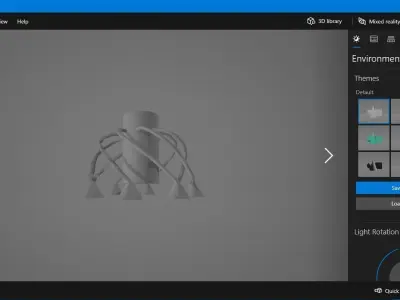 rocket engine emitter  poly Free low-poly 3D model