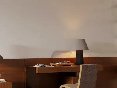 Bedroom interior scenes 3D model 19