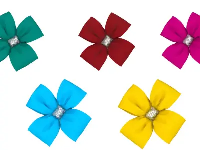 GIFT BOW 3 Low-poly 3D model