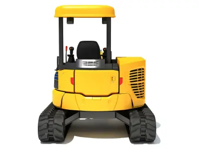 Mini Small Tracked Excavator 3D model