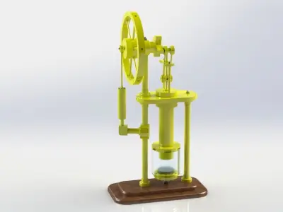 stirling hot air engine 3D model