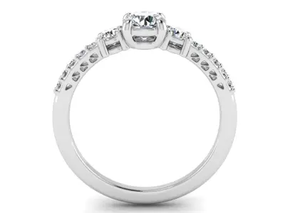 Engagement Jewelry Diamond Ring 3D print model