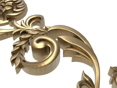 decorative pattern ready for 3D printing 3D model 6