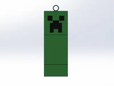 Creeper Keychain and Decoration Free 3D print model