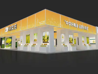 exhibition Low-poly 3D model 22