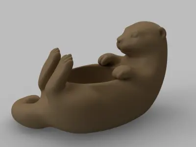 Otter Pot 3D print model