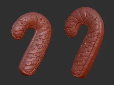 christmas decor stick Free 3D print model